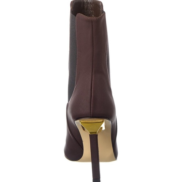 Good American High Kickstand Brown Suede Woman’s Bootie Size 8.5 Slip on Elastic - Picture 2 of 4